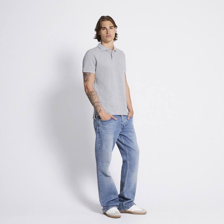 Polo shirt "Alan" Grey Melange